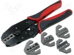 Клещи за кримпване на кабелни обувки NB-CRIMP-SET05 За кримпване на конектори, накрайници и в.ч.конектори; 220mm